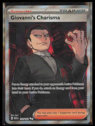 Giovanni's Charisma 197/165 Holo MEW 151 Pokemon NM QTY