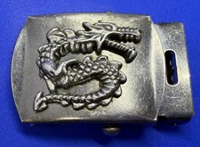 Mythical Ancient Asian Chinese Dragon Snake Vintage Belt Buckle for 1.25" Belt