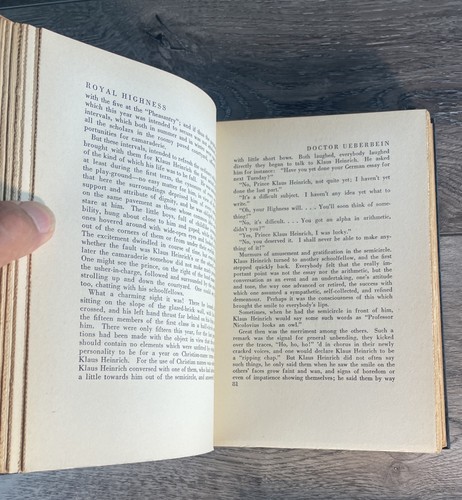 1909 First Edition ROYAL HIGHNESS by Thomas Mann Antique Book Hardcover 1st - Picture 8 of 8