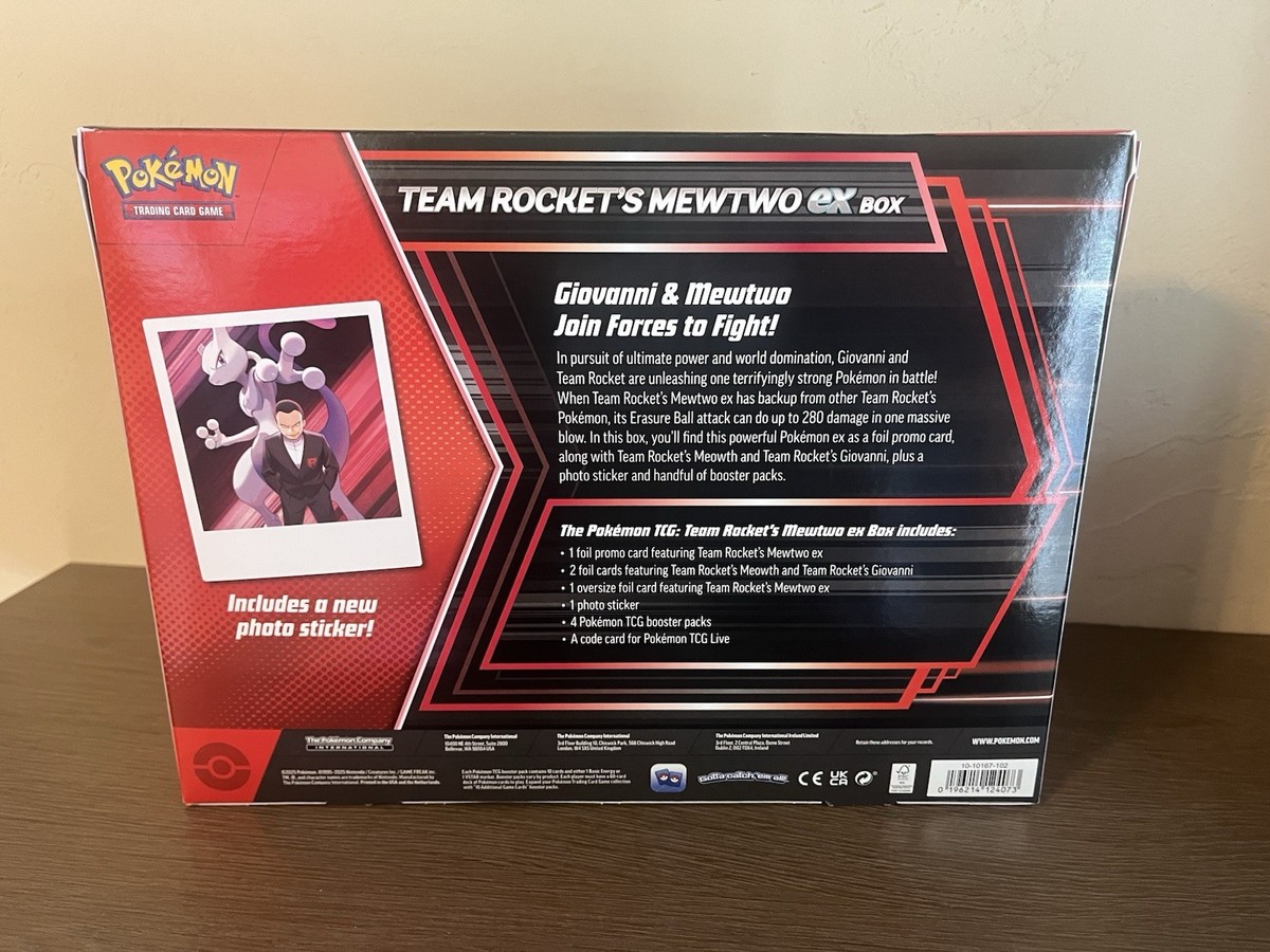 Pokemon TCG Team Rockets Mewtwo Ex Box | eBay