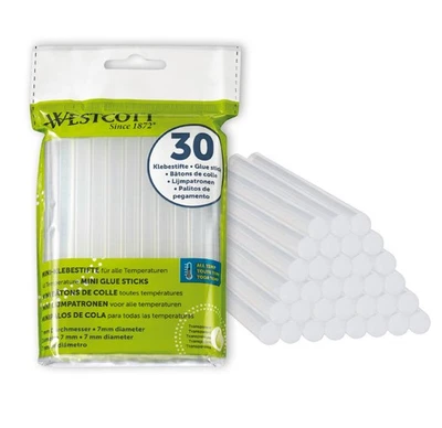 Heißklebesticks klein 7mm 30 Stück Transparente Klebestifte für Heißklebepistole - Bild 1 von 4