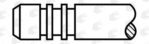 V95240 ENGINE EXHAUST EX VALVE AE 2PCS FOR SMART FORTWO,FORFOUR 66KW,80KW - Picture 2 of 5