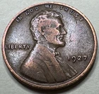1927 1C BN Lincoln Cent WHEAT PENNY 9698N