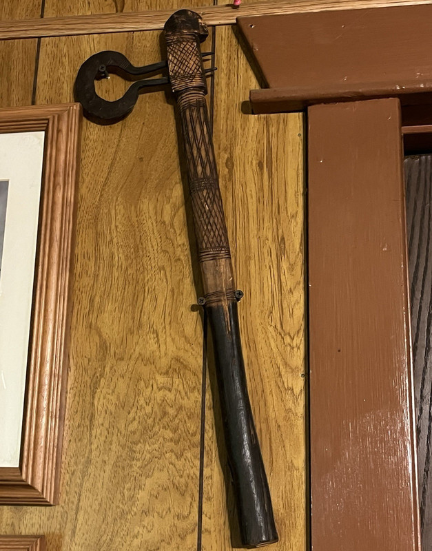 Tactical Tomahawk Steel Head, Full Tang Wood Handle w/ Sheath Brown/Black