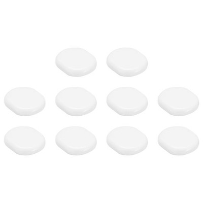 uxcell Earring Pads, 50pcs - Silicone Clip-on Backs, 15x12mm, White 