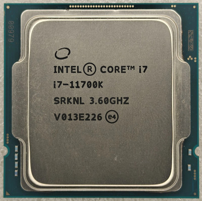 11Th Gen Intel Core i7-11700K CPU Processor LGA 1200 8-Core 3.6 GHz 125W Desktop