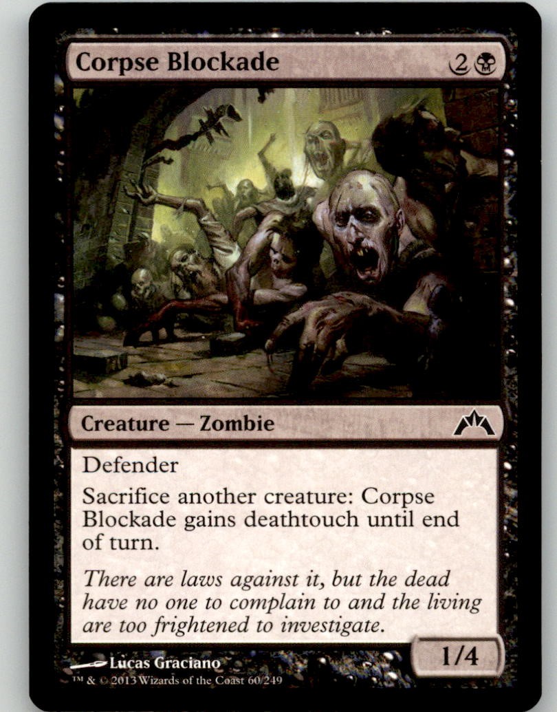 Corpse Blockade 60 Common Gatecrash MTG Lightly Played