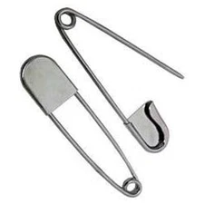 10 Pc Super Heavy Duty Jumbo 5" Stainless Steel Safety Pins crafting projects 