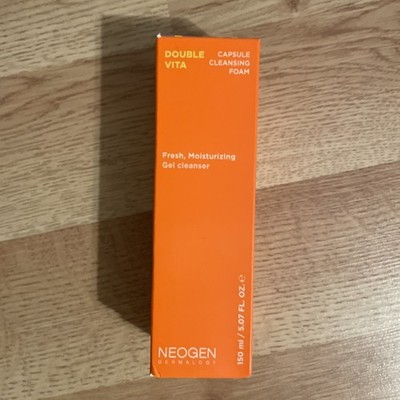 Neogen Dermalogy Double Vita Capsule Cleansing Foam 5.07 oz Exp 2028