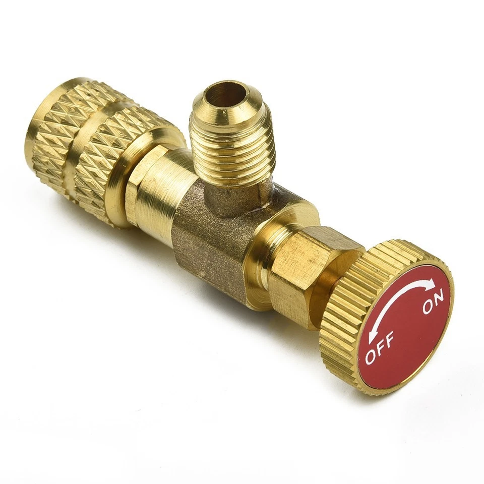 Adapter Flow Control Valve Air Conditioning Copper Alloy For 1/4"-5/16 '' - Image 4 of 4