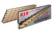 D.I.D. 525 ZVM-X2 Series X-Ring Chain 130 Links Gold