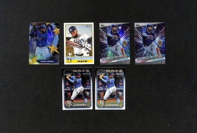 Junior Caminero 6-Card Topps Lot | Stars of MLB + Rookie Card Rays