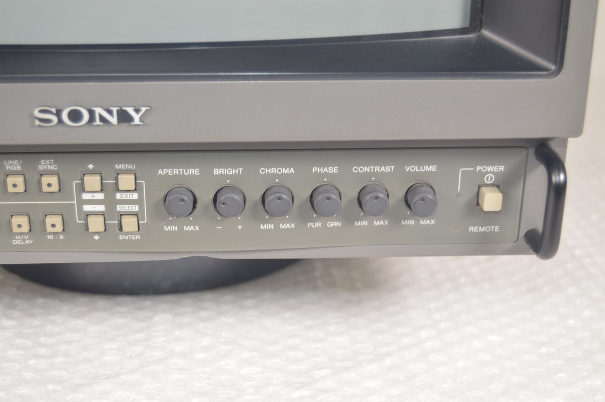 SONY PVM-1454Q 14-inch Trinitron Color Video CRT Monitor Tested W