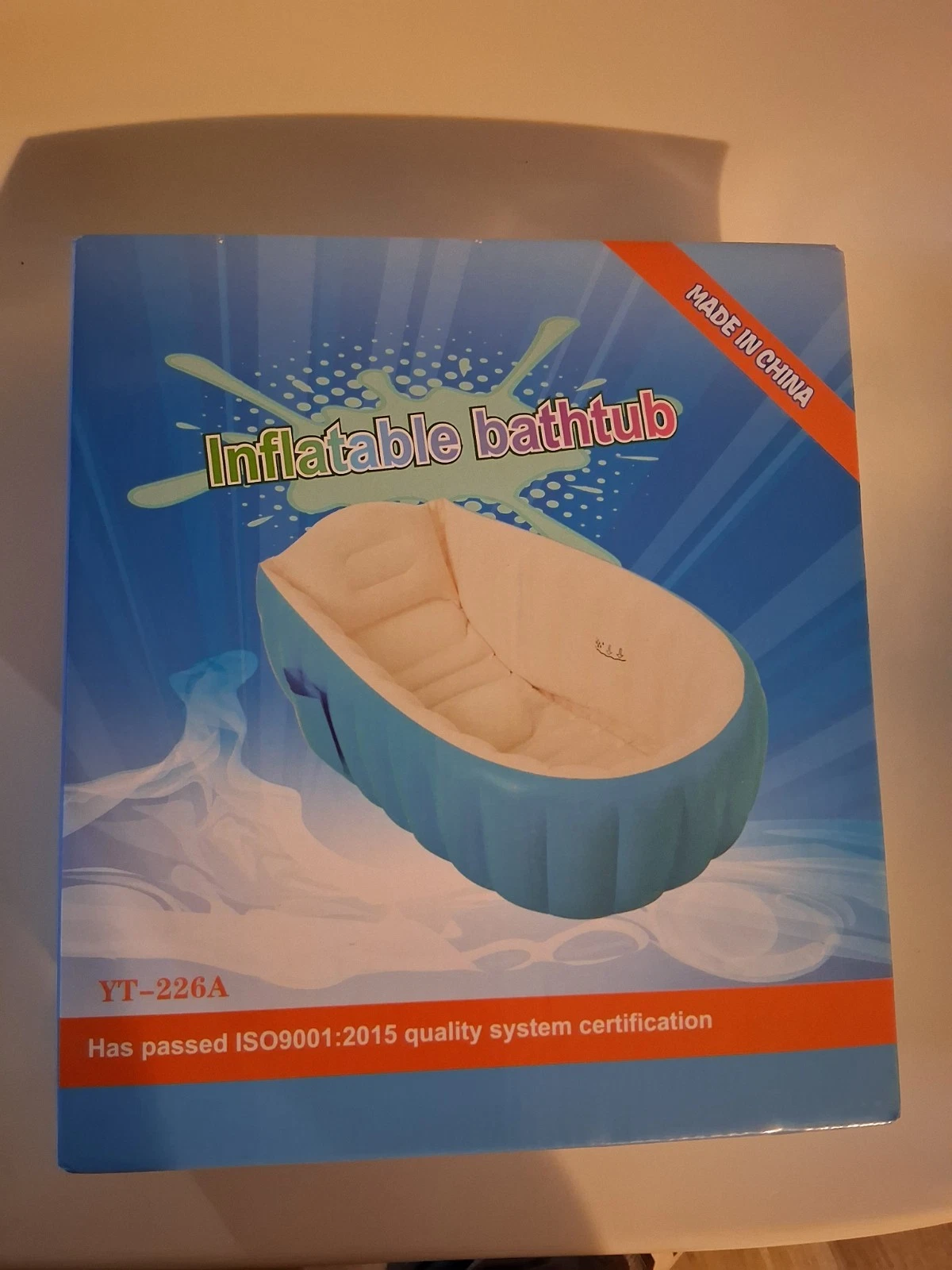 Children's Inflatable Safety Bathtub for Home or Travel Blue
Opens in a new window or tab