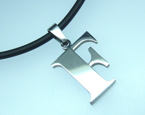 Edelstahlkette mit Buchstabe Anhänger von A - Z Halskette Edelstahl Kette, A-175 - Bild 7 von 27