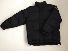 Kids Unisex GAP Down Puffer Jacket Full front zipper Black Sx XL EUC READ