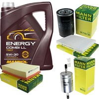 Mann Inspektionspaket 5L Mannol Energy Combi Ll 5W-30 FüR Seat Cordoba 1.6I