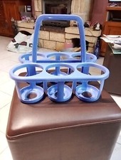Panier à bouteilles en plastique Bleu 