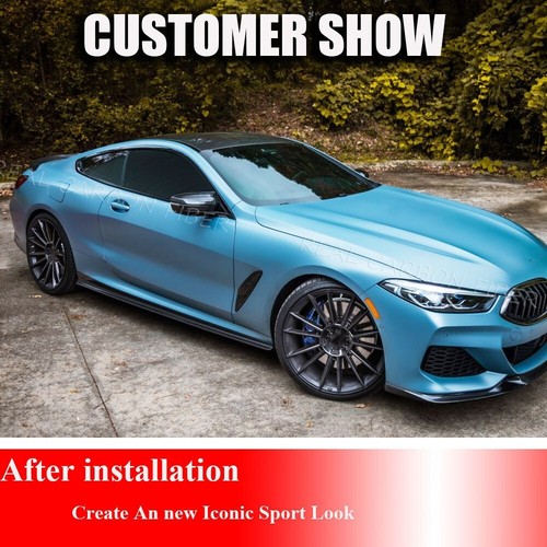 Se adapta a BMW Serie 8 G14 G15 840i M850i 2019UP faldones laterales extensión labio carbono - Imagen 5 de 17