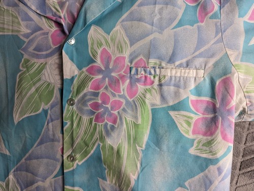 VTG Hilo Hattie Button-Up Shirt Multicolor Men's Size L Hawaiian Short Sleeve - Picture 2 of 6