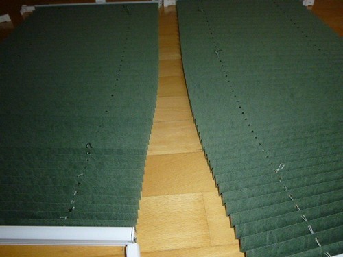 3 Plissee ohne Bohren 40cm x 95cm Faltrollo Klemmfix grün My Home - Bild 3 von 3