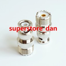 10X UHF Female SO-239 PL-259 plug to BNC Male jack RF coaxial adapter connector