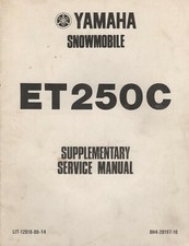 1979 YAMAHA SNOWMOBILE ET250C SUPPLEMENTARY SERVICE MANUAL 12618-00-14 222