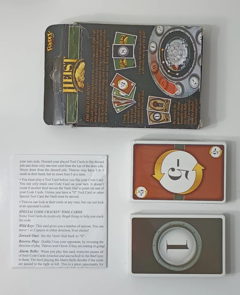 Heist Card Game Fundex New Open Box Cards Sealed 2008 - Image 3 of 4