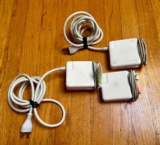 Lot of 3 Genuine Apple Magsafe Power Adapters - a1184 60w, a1344 60w, a1343 85w