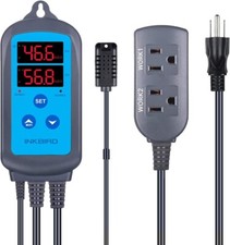 Inkbird IHC-200 Humidity Controller Pre-wired AC 110-240V Sensor US PLUG Humid