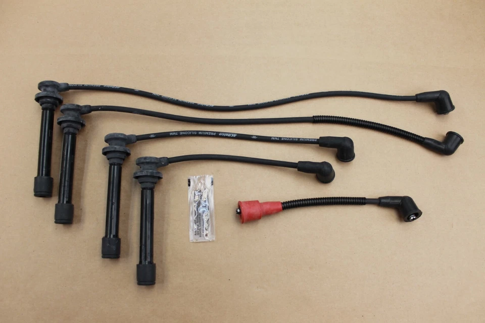 7mm Silicone Spark Plug Wire Set for 1993-1996 Nissan Altima 2.4L 4 Cyl. - Image 2 of 4