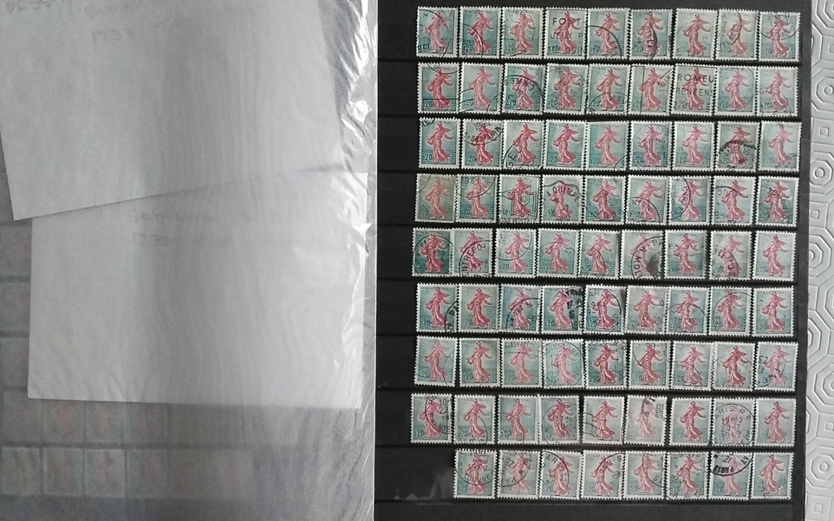 Lot De 270 Timbres Oblitérés France 1960-1980 - Dont Surtaxés (collection)