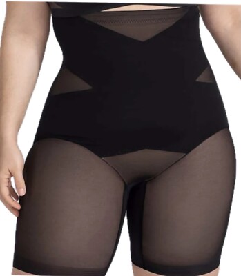 Honeylove NWT Runaway  Super Power High Waist Shapewear Black Shorts Slimming XL