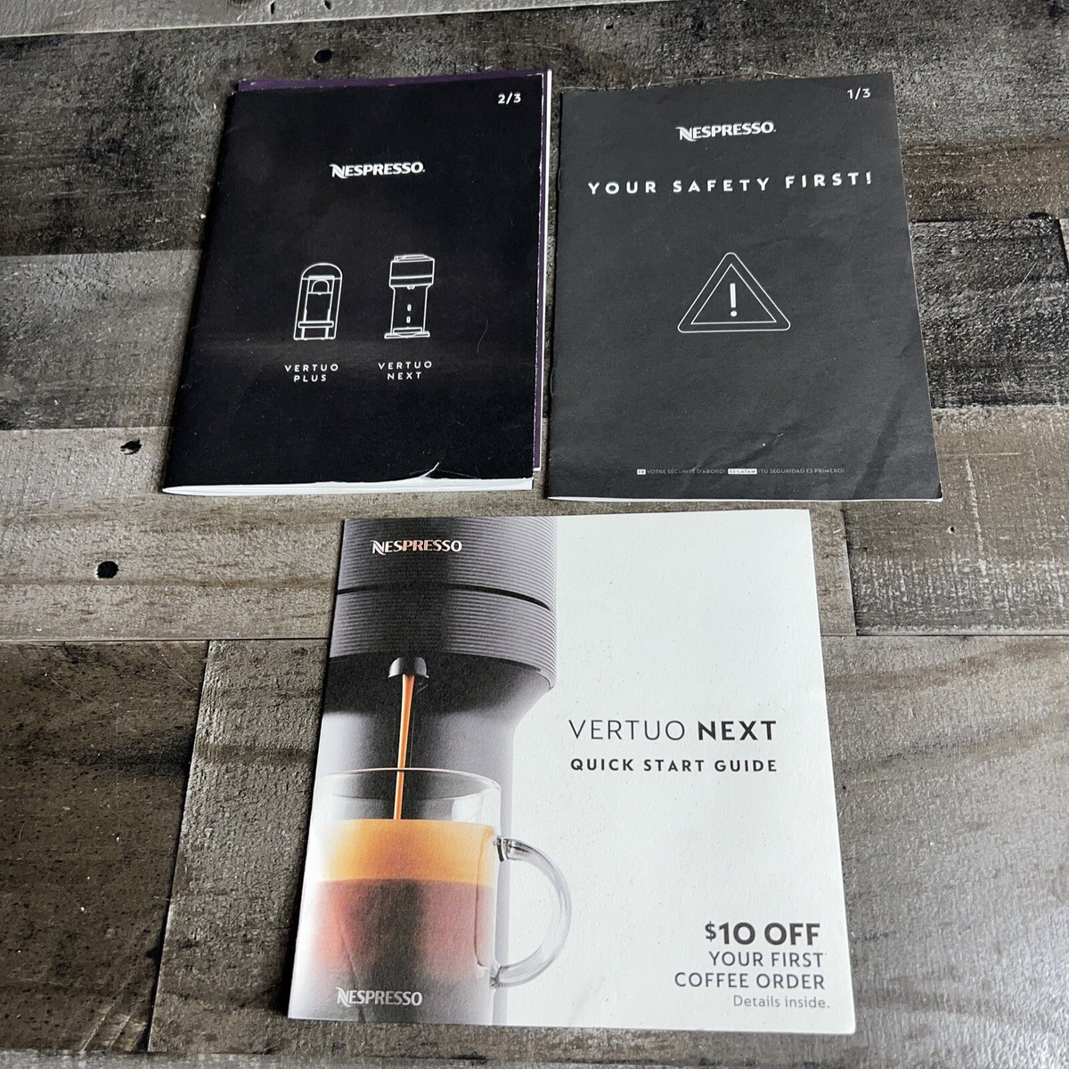 Breville Nespresso Vertuo Next Quick Start Guide~ Guide Only