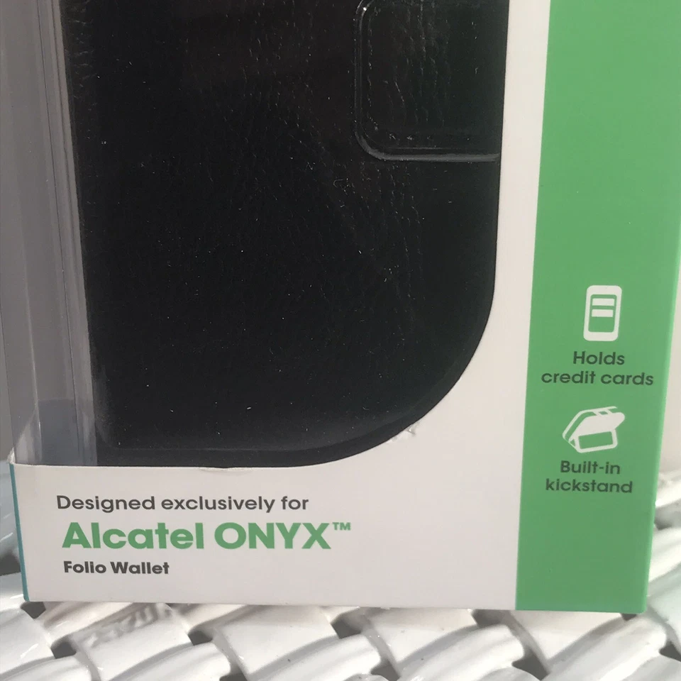 Alcatel Onyx Case Folio Wallet Cricket Credit Card/Kickstand AALF7088 (bin-Q) - Image 3 of 4