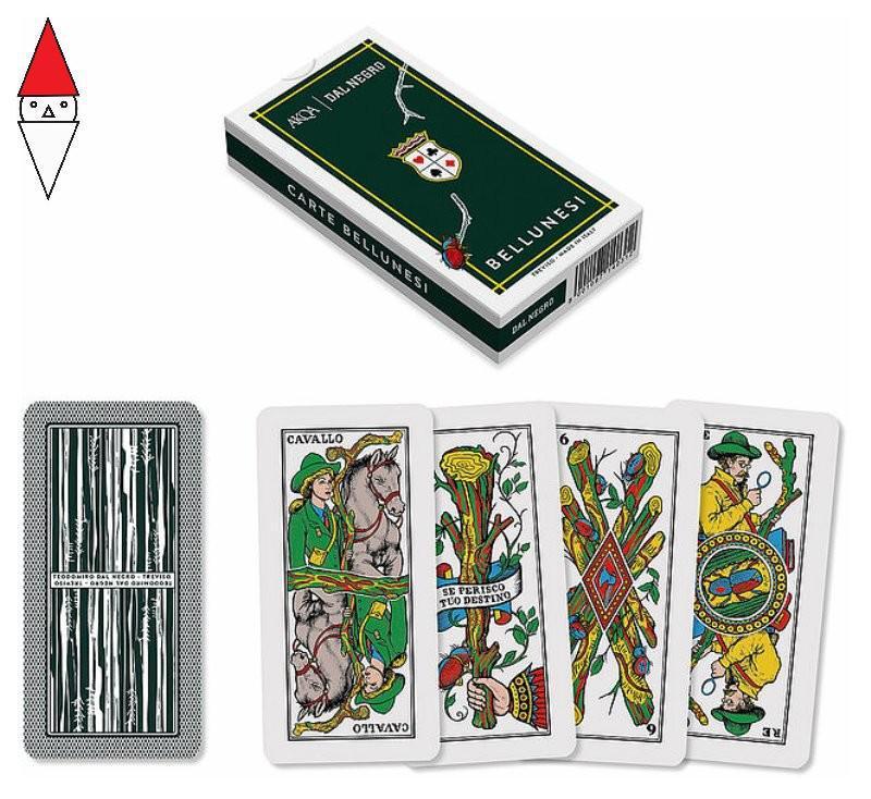 CARTE DA GIOCO TEODOMIRO DAL NEGRO BELLUNESI DA 40 AKQA