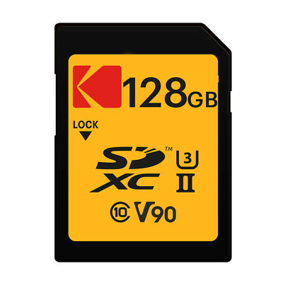 Kodak 128GB UHS-II U3 V90 Ultra Pro SDXC Memory Card
