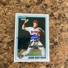 Jason Martinson Signed 2010 Bowman Draft Rc Auto Washington Nationals