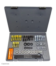 48-PC RETHREADING SET – USA made Lang Tools thread restorer tap & dies