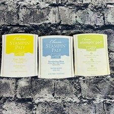 Stampin  Up Classic Stampin Pad Water Based Dye Ink Pad Set of 3 Light Colors