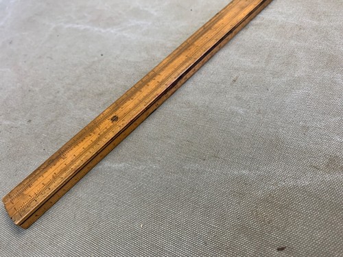 RARE BOXWOOD SLIDE RULE BY BARBOTHEU MISSING CURSOR - Picture 2 of 5