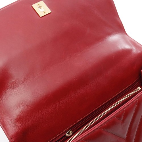 CHANEL Coco Handle 29 V Stitch Shoulder Handbag A92991 leather Red Used GHW CC - Picture 11 of 12