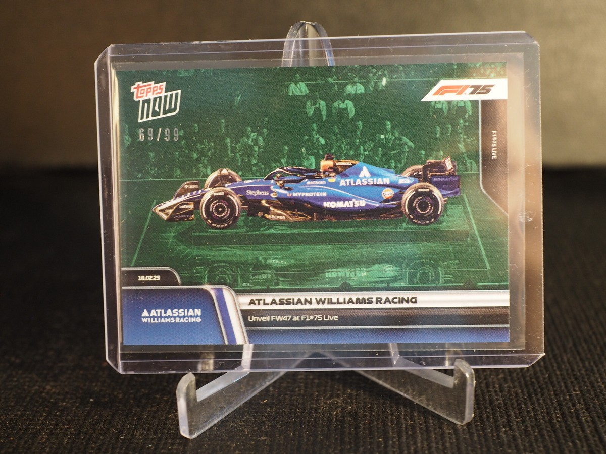 Williams Racing F1 F175 2025 Formula 1 Topps NOW Card 9 Green