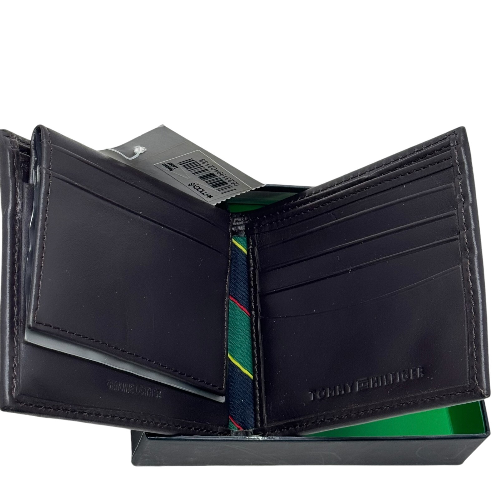 Tommy Hilfiger Men's Premium brownLeather Passcase Valet Billfold Wallet thumbnail 5