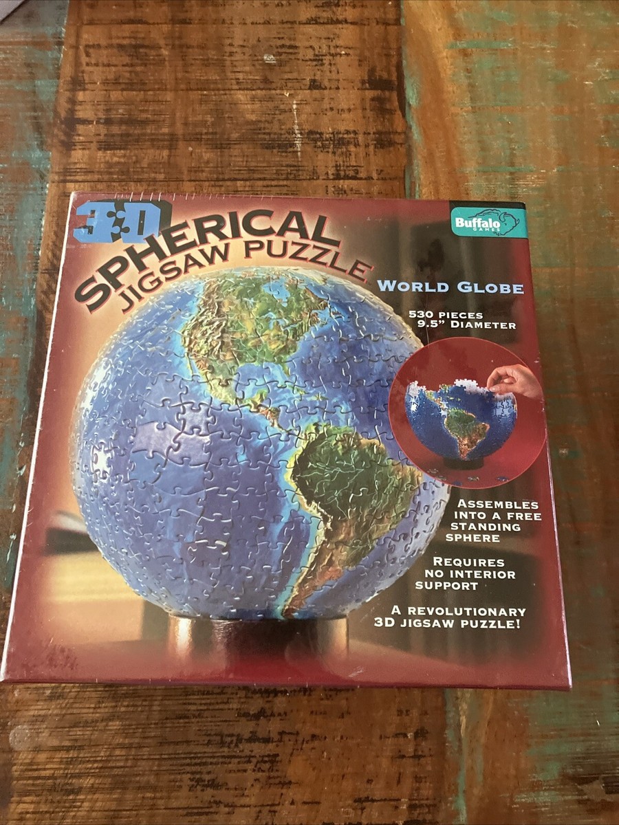 Globe Jigsaw Spherical Jigsaw Puzzle Spherical World Globe 3D 530