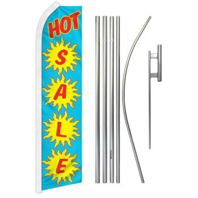 Hot Sale Swooper Flutter Feather Advertising Flag Kit Gran Venta Bandera