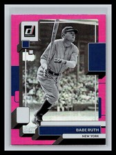 ⚾ BABE RUTH 2022 DONRUSS BATTING IMAGE VARIATION PINK HOLO FOIL PARALLEL # 229