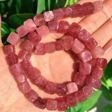 8mm Square Aquamarines Morganite Tourmaline Peridot Apatite Stone Beads Natural