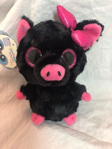 black pig stuffed animal