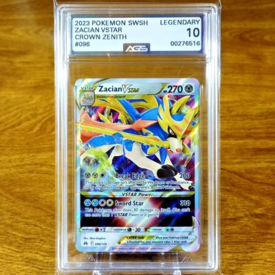 Pokemon SWSH Crown Zenith Zacian VSTAR 096/159 AGS Legendary 10